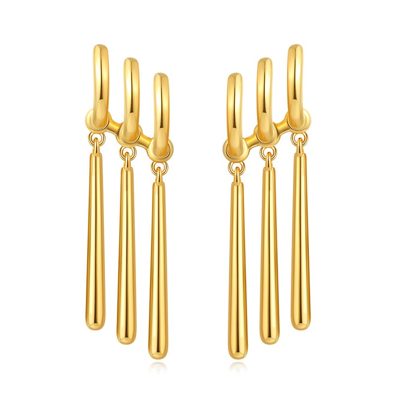 EXPHAIN Zoro Anime Earrings For Women Men Zoro Cosplay-Just One Ear Piercing- Figure Earrings For Anime Lovers (Gold) - Image 1