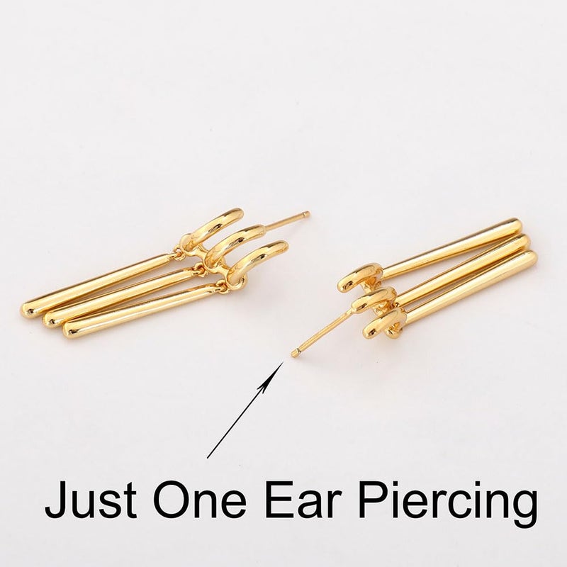 EXPHAIN Zoro Anime Earrings For Women Men Zoro Cosplay-Just One Ear Piercing- Figure Earrings For Anime Lovers (Gold) - Image 2
