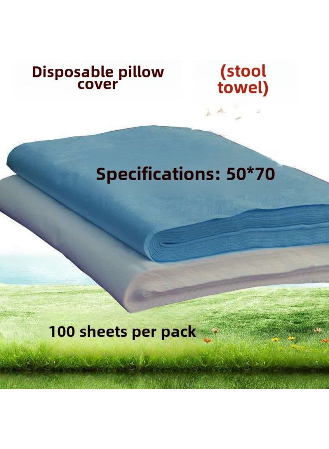 Manicure Disposable Table Mat Paper 1000 Pieces Pillow Towel Waterproof Oil Towel Household Square Towel Pedicure Pad Towel Foot Towel-Color:Blue Pillow Towel/towel 50*70 [500 Sheets],  - Image 1