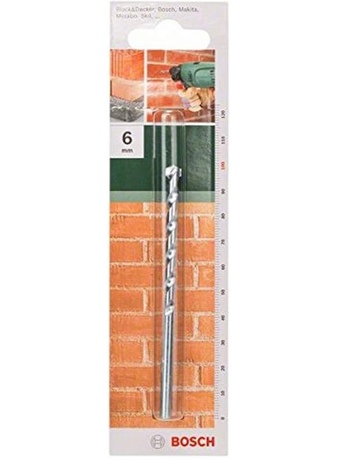 BOSCH Standard Drill Bit For Economic Drilling Inch All Types Of Impact Resist And Tungsten Carbide Tip 6.0 Mm Diameter 100 Mm Total Length 1 Piece - Image 1