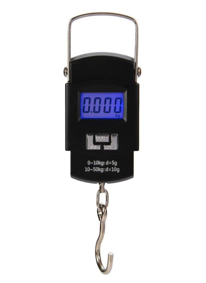Generic Showway Portable Luggage Scale Digital Electronic Weighs up to 50kg Black Hyndour Kilogram  - Image 1
