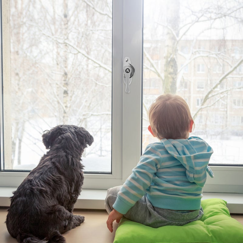 2 Sets Window Locks Horizontal Sliding Children Sash Locks Accessories - Image 5