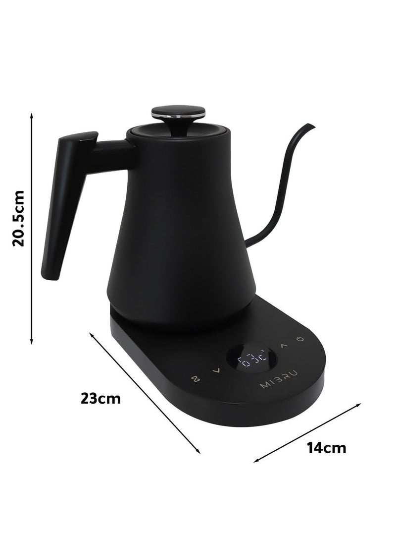MIBRU Electric Gooseneck Kettle 800ML 1000W Water Kettle for Pour-over Coffee & Tea, 304 Stainless Steel Coffee and Tea Pot, Constant Temperature Coffee Kettle - Image 5