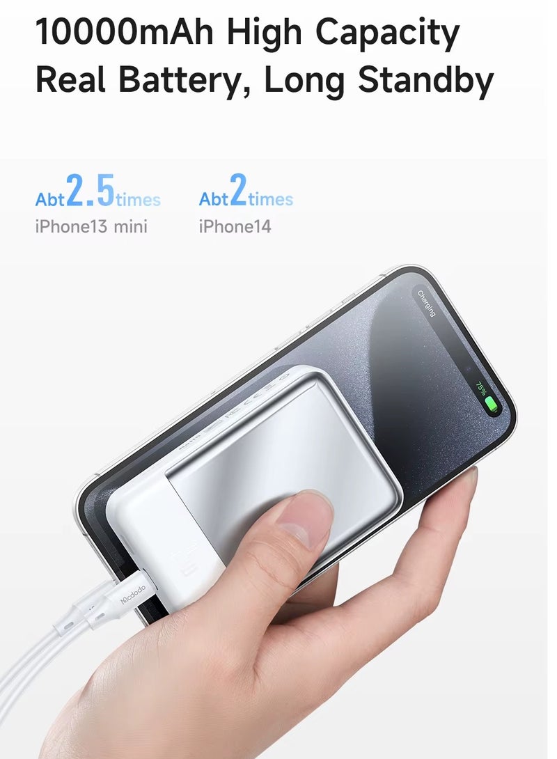 Mcdodo MC-593 30W Good Touch Magnetic Wireless Charging 10000MAH Power Bank - Image 3