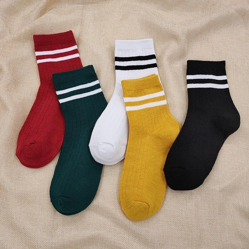 Bgk Unisex 5-Piece Hoop College Socks Boxed