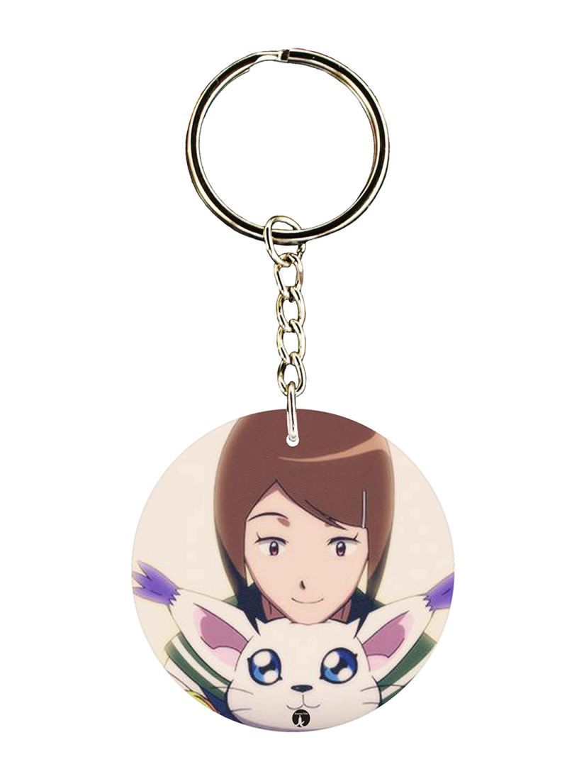 The Anime Digimon Printed Keychain