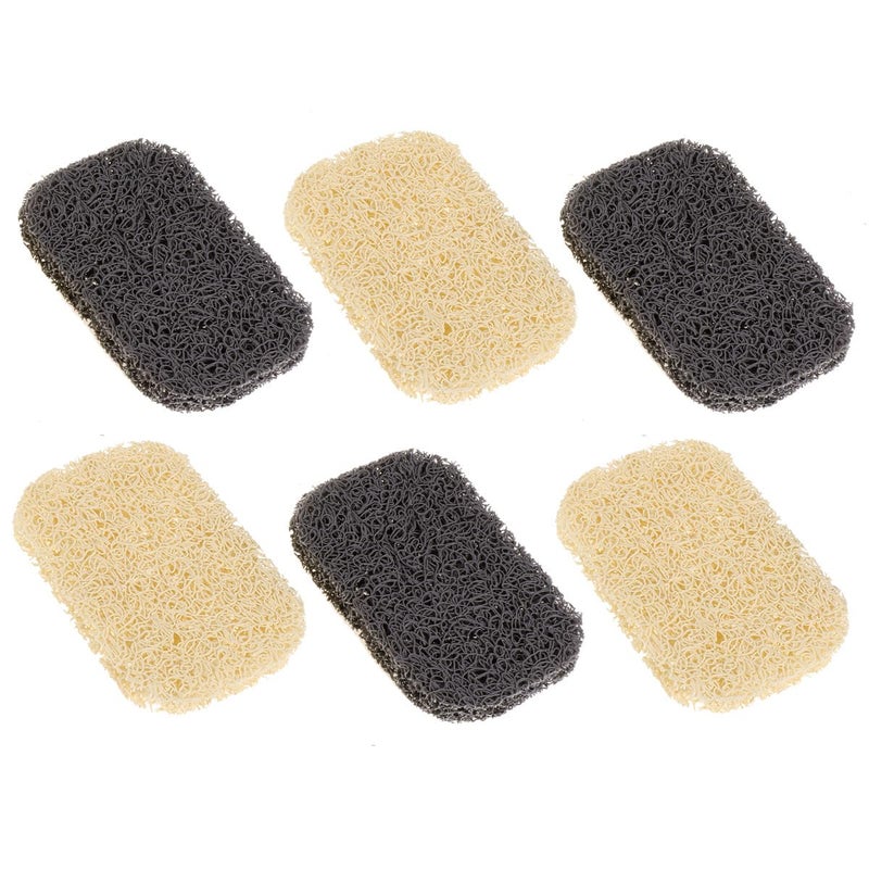 6 Pcs Non Slip PVC Soap Holder Draining Soap Dish Tray For Shower And Kitchen - Image 2