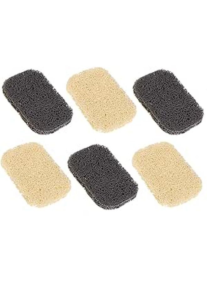 6 Pcs Non Slip PVC Soap Holder Draining Soap Dish Tray For Shower And Kitchen - Image 1