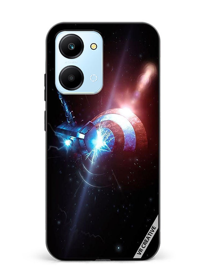 VR CREATIVE Protective Case Cover For Honor Play7T Marvel Design Multicolour - Image 1