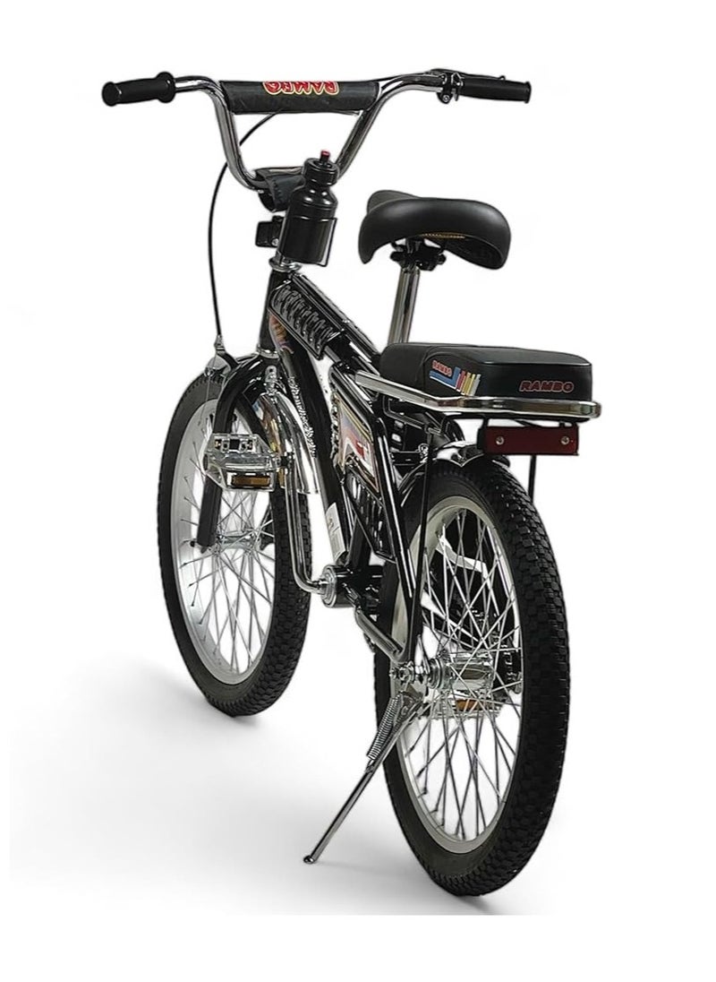 AL BADER Rambo Freestyle Kids Bike with 2 Seats, 20-Inch Size Rambo Bicycle indonesian Design with Adjustable Seat, Children Bicycle with Air Filled Wheels, Hand and Rear Brakes, For Ages 8+  - Image 3