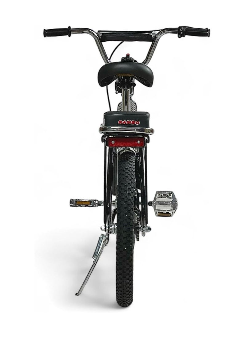 AL BADER Rambo Freestyle Kids Bike with 2 Seats, 20-Inch Size Rambo Bicycle indonesian Design with Adjustable Seat, Children Bicycle with Air Filled Wheels, Hand and Rear Brakes, For Ages 8+  - Image 5