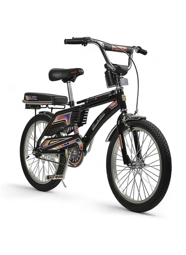 AL BADER Rambo Freestyle Kids Bike with 2 Seats, 20-Inch Size Rambo Bicycle indonesian Design with Adjustable Seat, Children Bicycle with Air Filled Wheels, Hand and Rear Brakes, For Ages 8+  - Image 2