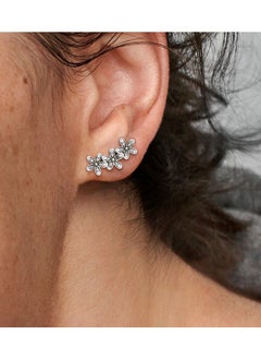 PANDORA Daisy silver stud earrings with clear cubic zirconia  - Image 3