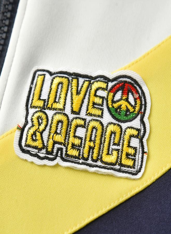 Take Two Color Block Zip Up Long Sleeve Jacket - Image 4