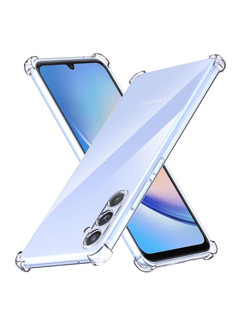 BORTONY Samsung Galaxy A16 Case Cover Crystal Clear Soft TPU Galaxy A16 Cover Anti Scartch Shockproof Bumper Protective Case For Samsung Galaxy A16 6.7 inch - Image 1