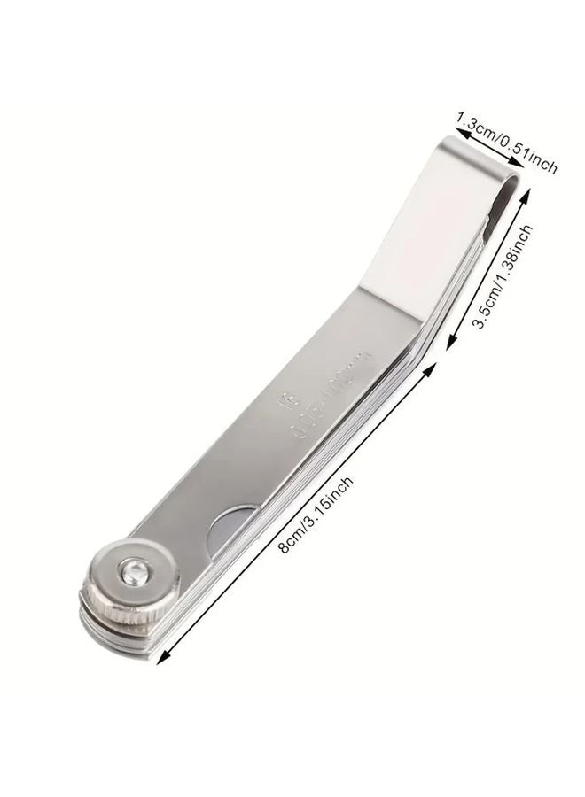 أداة ضبط صمام محرك الدراجة النارية مع مقياس الفجوات، مفتاح فولاذي متين، 1 قطعة - Image 1