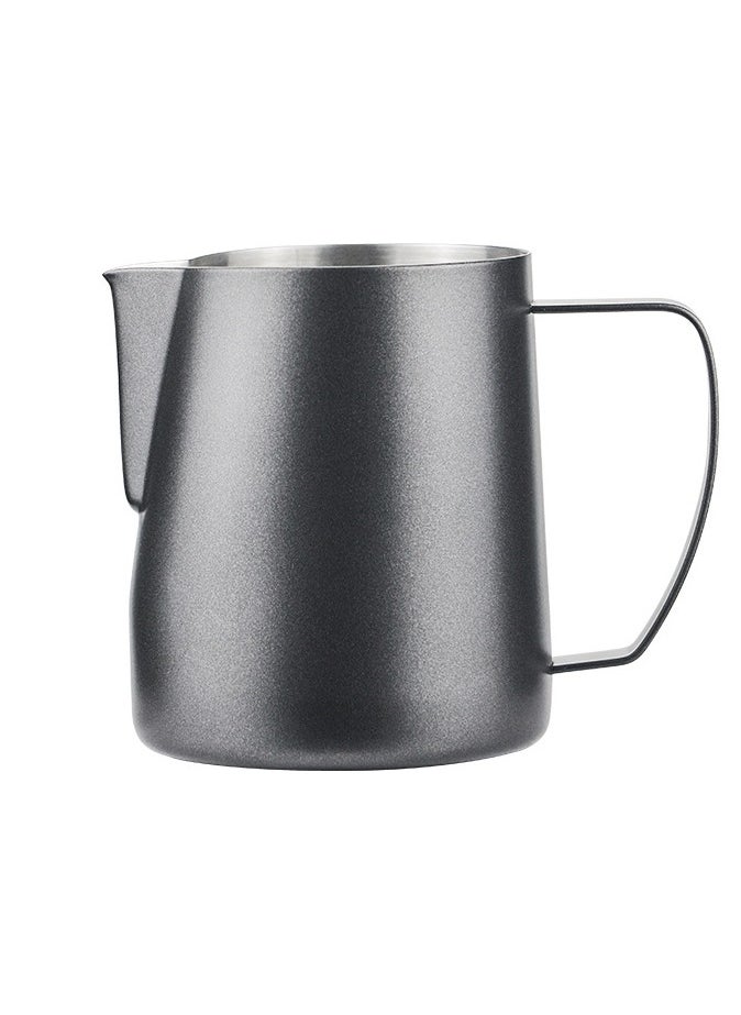 Generic Coffee Milk Frothing Cup Black 450ml - Stainless Steel Espresso Frothing Pitcher for Latte Art, Steaming, and Pouring - Professional Barista Milk Jug  - Image 1