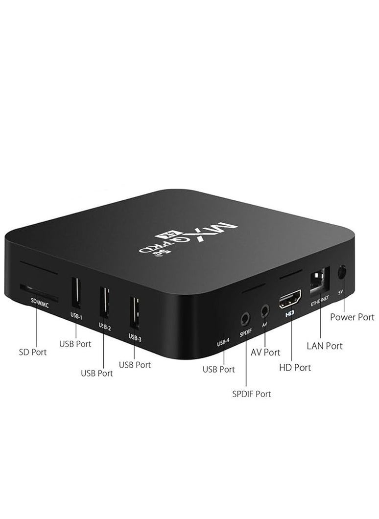 MXQ - MXQ Pro 5G Android 13.1 TV Box | Quad-Core Processor | 2GB RAM + 16GB ROM | 4K Streaming | H.265 HD & 3D Support | Dual Band 2.4G/5.8G WiFi | Smart Home Media Player for Seamless Entertainment - Image 1