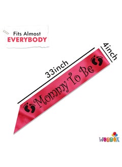 WOBBOX Wobbox Marathi Baby Shower Decoration Items| Baby Shower Ceremony Photo Booth Props for Photoshoot, Baby Shower Banner& Mom to Be Sash with Milestone Card, Godh Bharai Ceremony Decoration Kit-(FP279)  - Image 3