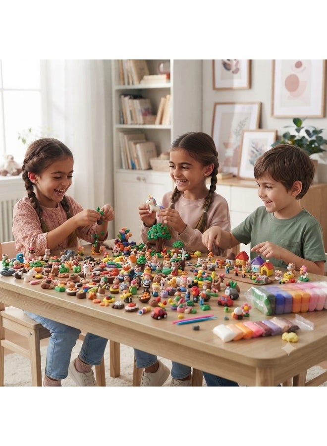 Offer: Kids Foam Clay Set 2 Pack - 12 Colors Each with Modeling Tools - Antibacterial Magic Super Clay for Creative Art and Craft Learning - Image 4