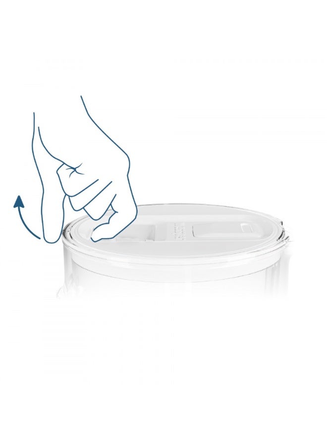 إبريق فلترة مياه ويسبر D2 بوروسيليكات أكوا كلاسِك سعة 3.0 لتر – أبيض - Image 2