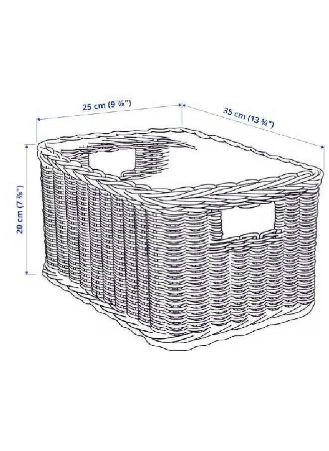 Generic - Boho Multi-purpose Basket For Fruits, Basket, Handmade Rattan - Image 1