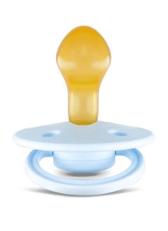 Rebael Rebael Mono Natural Rubber Round Pacifier Size 2 - Baby 6M+ (1-pack) - Tiny Sky  - Image 2