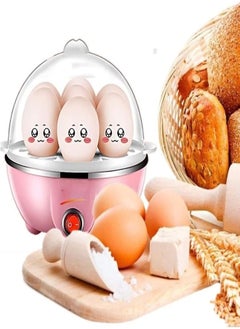 Generic Multi-functional Electric Egg Boiler Steamer Cooker with 7-Egg Capacity | Rapid Egg Cooker for Boiled, Steamed Eggs & Food with Auto Shut-Off, Compact & Easy-to-Use for Home Kitchen (Pink)  - Image 3