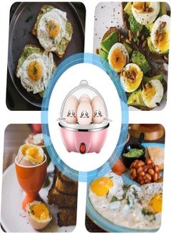 Generic Multi-functional Electric Egg Boiler Steamer Cooker with 7-Egg Capacity | Rapid Egg Cooker for Boiled, Steamed Eggs & Food with Auto Shut-Off, Compact & Easy-to-Use for Home Kitchen (Pink)  - Image 4