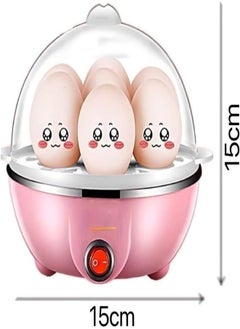 Generic Multi-functional Electric Egg Boiler Steamer Cooker with 7-Egg Capacity | Rapid Egg Cooker for Boiled, Steamed Eggs & Food with Auto Shut-Off, Compact & Easy-to-Use for Home Kitchen (Pink)  - Image 5