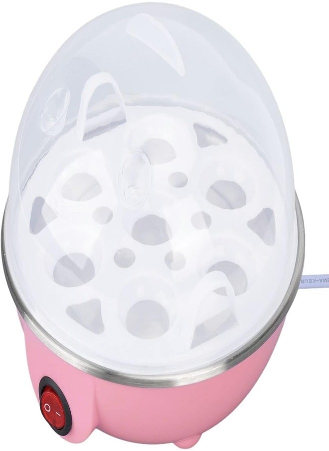 Generic - Multi-functional Electric Egg Boiler Steamer Cooker with 7-Egg Capacity | Rapid Egg Cooker for Boiled, Steamed Eggs & Food with Auto Shut-Off, Compact & Easy-to-Use for Home Kitchen (Pink) - Image 1