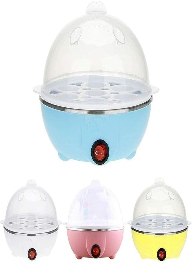 Generic - Multi-functional Electric Egg Boiler Steamer Cooker with 7-Egg Capacity | Rapid Egg Cooker for Boiled, Steamed Eggs & Food with Auto Shut-Off, Compact & Easy-to-Use for Home Kitchen (Pink) - Image 1