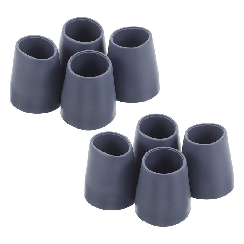 Rubber Bath Foot Cover Shower Chair Leg Caps for Shower Stools Grey Rubber Replacement Feet 8Pcs - Image 5