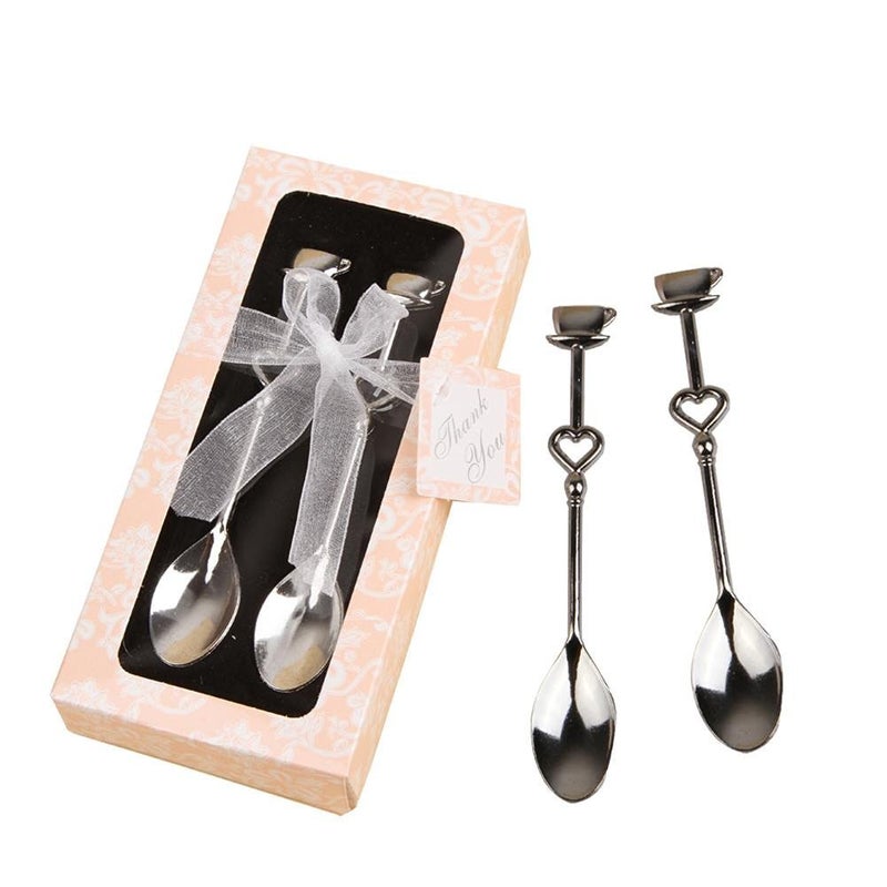 Babies Bloom Coffee Tea Spoon Set Wedding Party Favors Party Favors Set of 2 - Image 2
