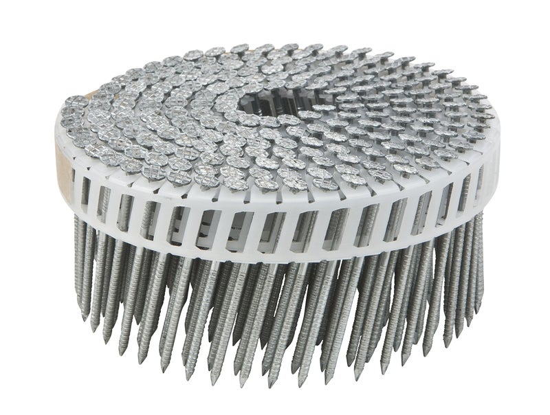 Metabo HPT Plastic Sheet Coil Fiber Cement Nails 214 Inch x 092 Hot Dipped Galvanized Ring Shank 4800 Count 13385HPT