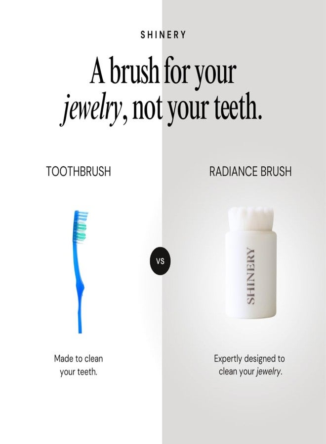 Shinery Radiance Brush - Jewelry Cleaning Brush, Professional Grade - Perfect for Rings, Necklaces, Bracelets, Earrings, and Watches - Must-Have for Jewelry Lovers, synthetic, all gem type - Image 2