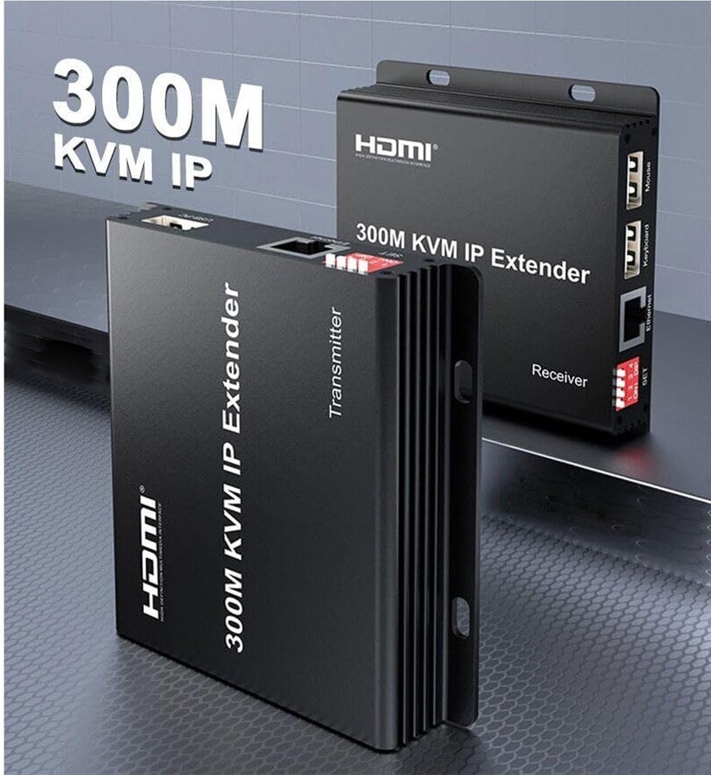 Tobo 300M IP HDMI KVM Extender over Rj45 cat5e/6 HDMI Ethernet Video Extension Muitlpoint Cascade Extender support via Network Switch TD-1131H - Image 2