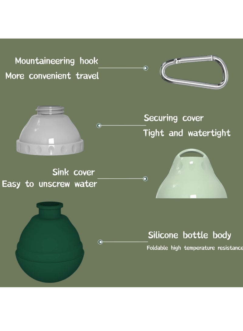 Portable Dog Water Bottle with Detachable Bowl for Travel and Outdoor Activities Leak Proof Design Ideal for Hiking and Walking - Image 3