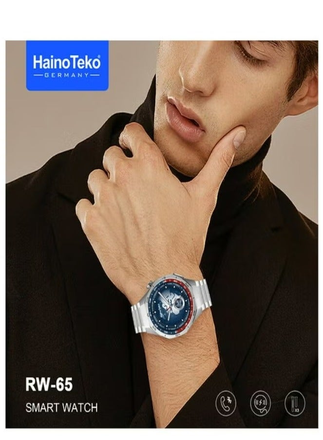 هينو تيكو ساعة هاينو تيكو GT5 برو RW-65 الذكية مع 3 أزواج من الأشرطة متعددة الألوان - Image 2