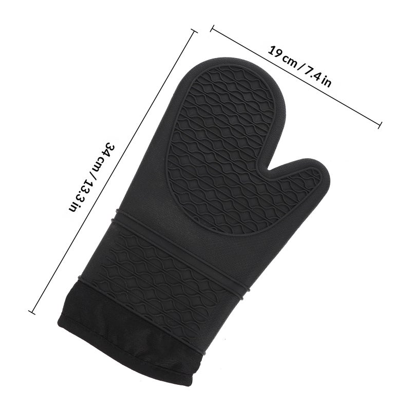 1pc Oven Mitten Cooking Glove Oven Gloves Microwave Glove - Image 2