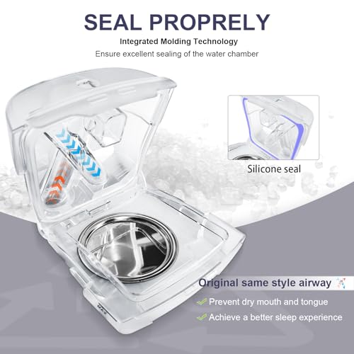 EVOCLEAN Water Chamber and Pap HumidAir Water Tank for ResMed AirSense 11 Tube Hose Machine - Image 3