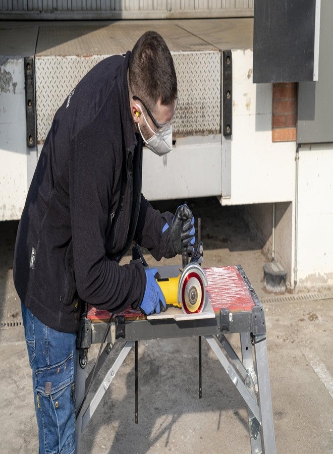 Rubi Premium Diamond Blade Red Cobra Dry 4" 1/2" - Ideal for Cutting Porcelain, Ceramic, Marble, Granite, Natural Stone - 5/8” Ring Adapter Included - Image 2