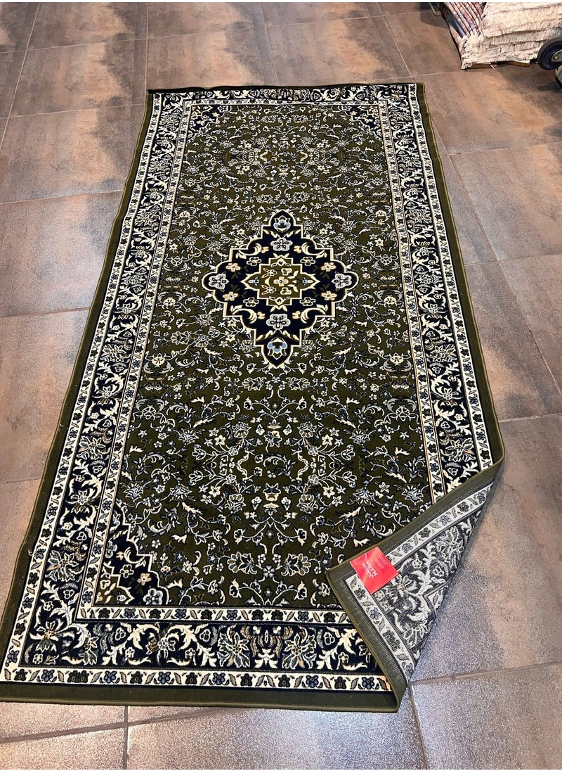 Rawdah Prayer Mat – Large Size, Fits 6 to 7 People High-quality and spacious (2.45×1.20 m), designed for group prayers. Comfortable and luxurious with 4mm thickness for knee support during sujood. Lightweight and easy to carry.
