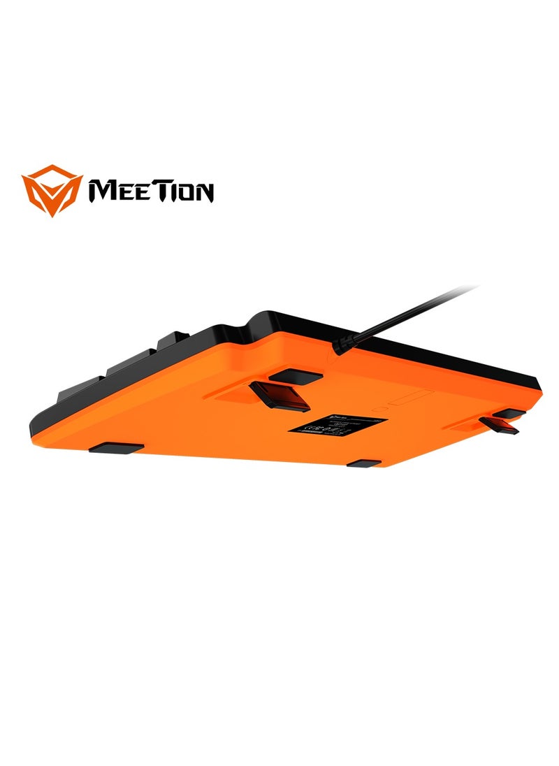 Meetion - Meetion MK600 Mechanical Keyboard Anti-ghosting Full keys No. of keys 104/105 Keyboard Type best combination of RGB lights Black Body OS Compatibility Windows XP/Vista/7/8/10  MAC OS X Interface USB - Image 1