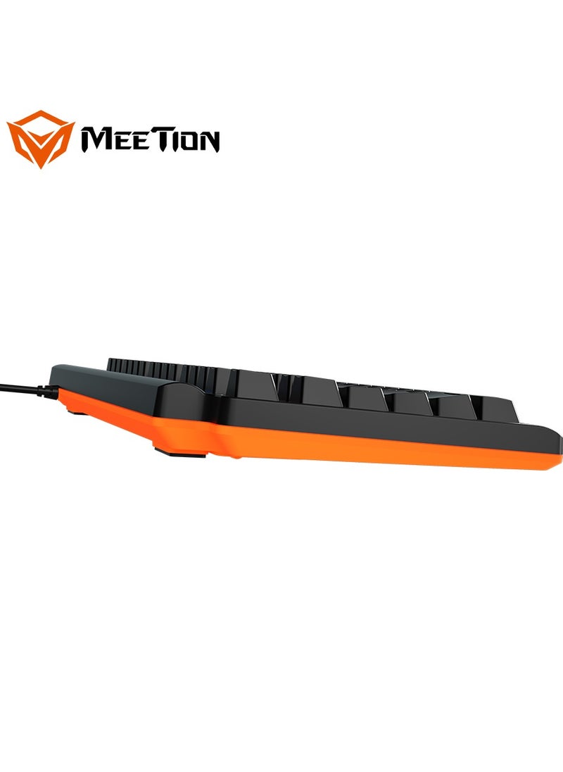 Meetion - Meetion MK600 Mechanical Keyboard Anti-ghosting Full keys No. of keys 104/105 Keyboard Type best combination of RGB lights Black Body OS Compatibility Windows XP/Vista/7/8/10  MAC OS X Interface USB - Image 1