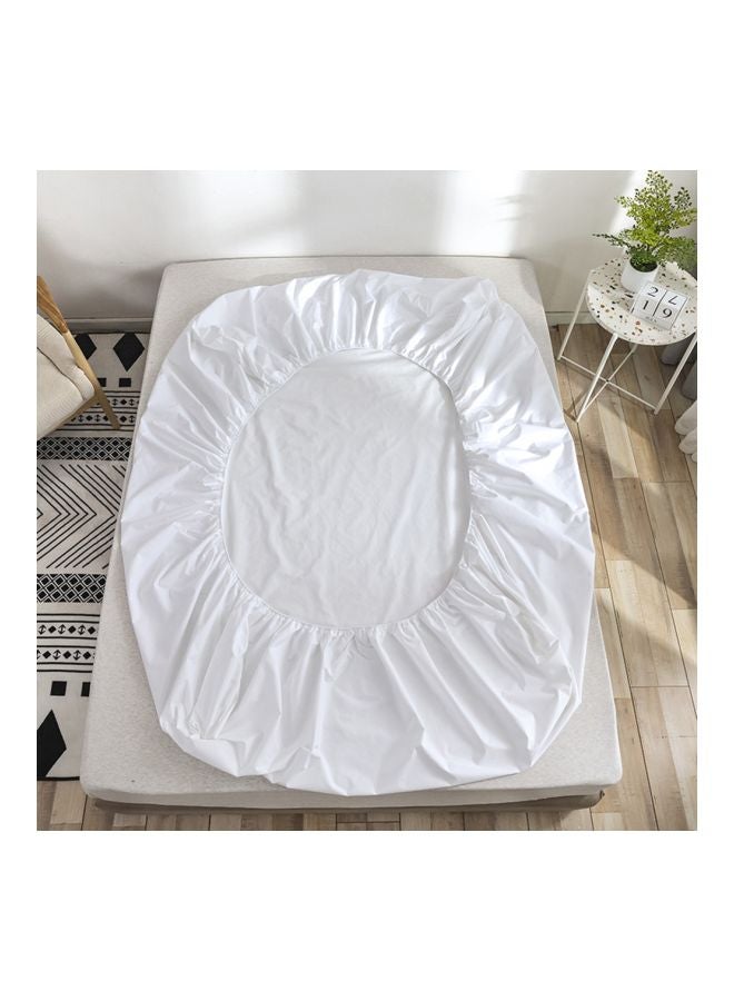 Waterproof Mattress Cover Polyester White  - Image 2