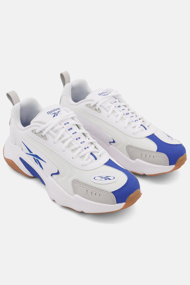 Reebok Kids Boy Vector Runner Lace Up Sports Shoes, White/Blue Combo  - Image 1