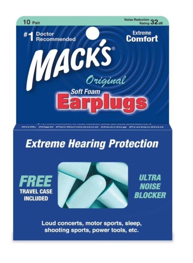 Mack's Original Soft Foam Earplugs - 10 Pair - Image 1