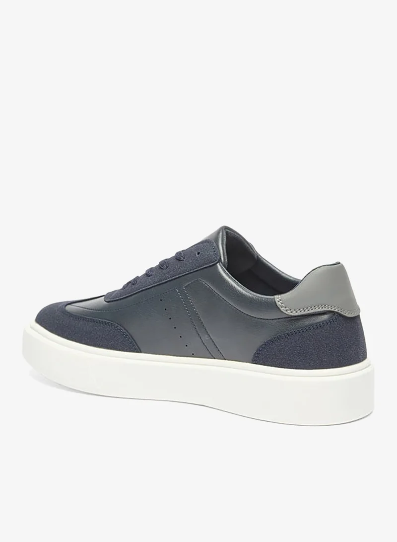 LBL by Shoexpress Men's Colourblock Sneakers with Lace-Up Closure