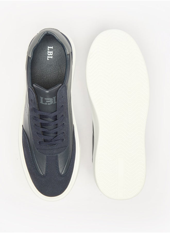LBL by Shoexpress Men's Colourblock Sneakers with Lace-Up Closure  - Image 4